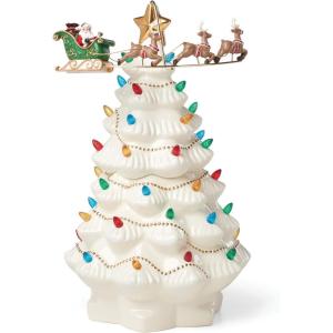 imageLenox 893625 Advent Calendar Tree ampamp Ornaments 25Piece Set Christmas ampamp Holiday DecorTree  Flying Santa