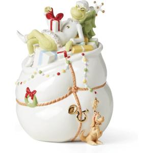 imageLenox 894169 Merry Grinchmas Cookie Jar Christmas ampamp Holiday Hosting