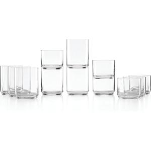 imageLenox 894462 Tuscany Classics Stackable 4Piece Tall Glasses Blue 14 ozAssorted Glasses  Set of 12