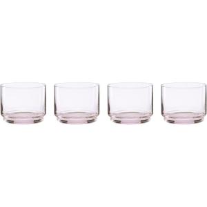 imageLenox 894462 Tuscany Classics Stackable 4Piece Tall Glasses Blue 14 ozStackable Short Glasses  Set of 4 Blush