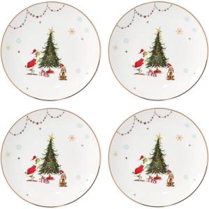 imageLenox 895052 Merry Grinchmas Dinner Plates Set Of 4 Green 1075 Christmas Drinkware Holiday Hosting