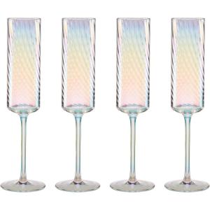 imageLenox 897499 Tuscany Classics Iridescent Set of 4 Glasses  Red WineFlutes
