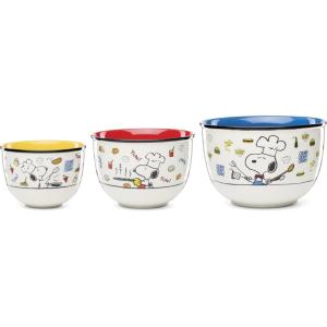 imageLenox 897579 Chef Snoopy 3Piece Bowl Set