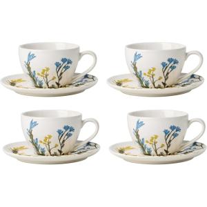 imageLenox 898386 Wildflowers Tea Cup ampamp Saucer Set Of 4