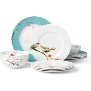 imageLenox Chirp 4Piece Place Setting 51 LB Multi12Piece Dinnerware Set