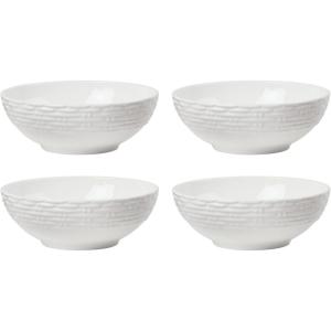 imageLenox Wicker Creek 12Piece Dinnerware Set 1429WhiteAllPurpose Bowls  Set of 4