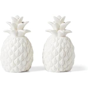 imageLenox Wicker Creek 12Piece Dinnerware Set 1429WhiteSalt  Pepper Set  Pineapple