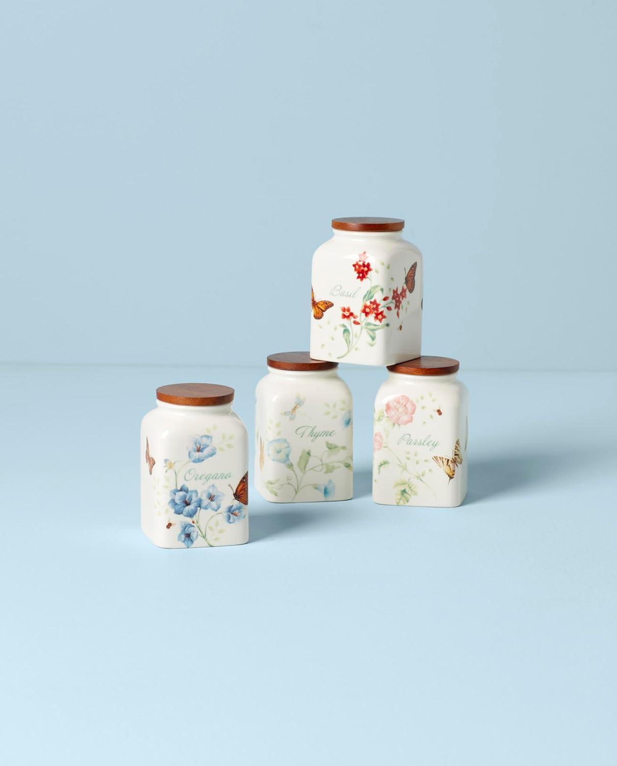 imageLenox 895243 Butterfly Meadow Assorted Cooking Spice Jars Set Of 4