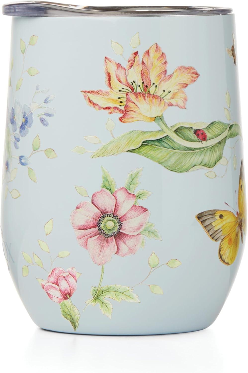 imageLenox 895743 Butterfly Meadow Light Blue Insulated Water BottleBlue