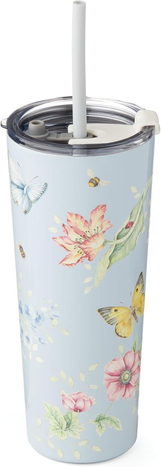 imageLenox 895743 Butterfly Meadow Light Blue Insulated Water BottleBlue