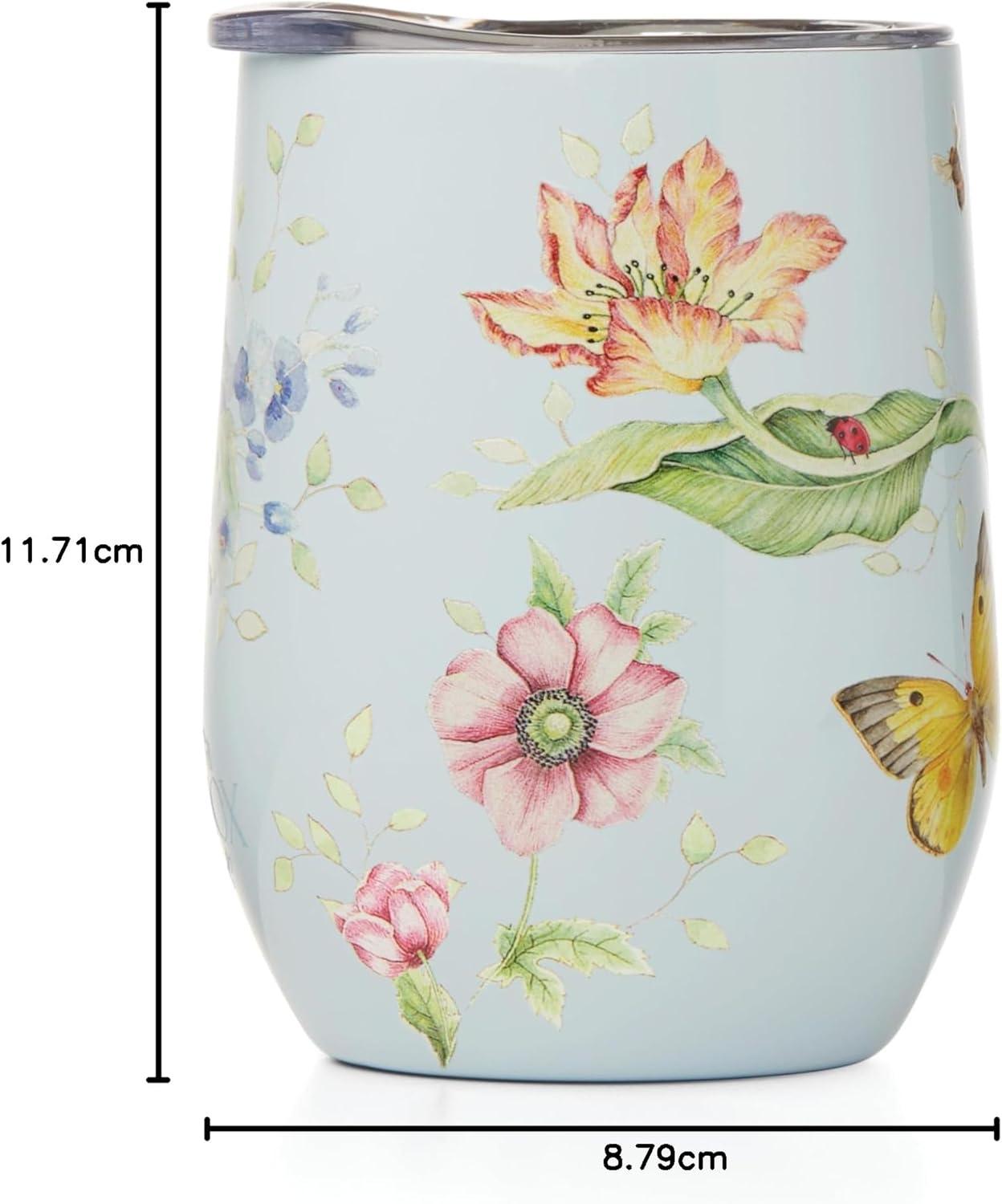 imageLenox 895743 Butterfly Meadow Light Blue Insulated Water BottleBlue