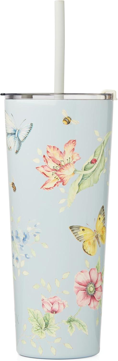 imageLenox 895743 Butterfly Meadow Light Blue Insulated Water BottleBlue