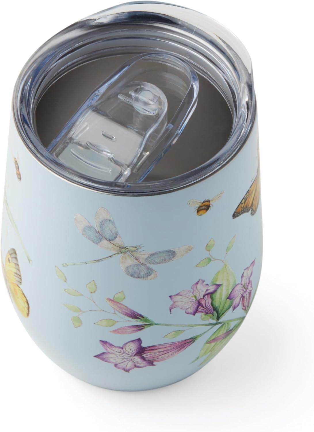 imageLenox 895743 Butterfly Meadow Light Blue Insulated Water BottleBlue