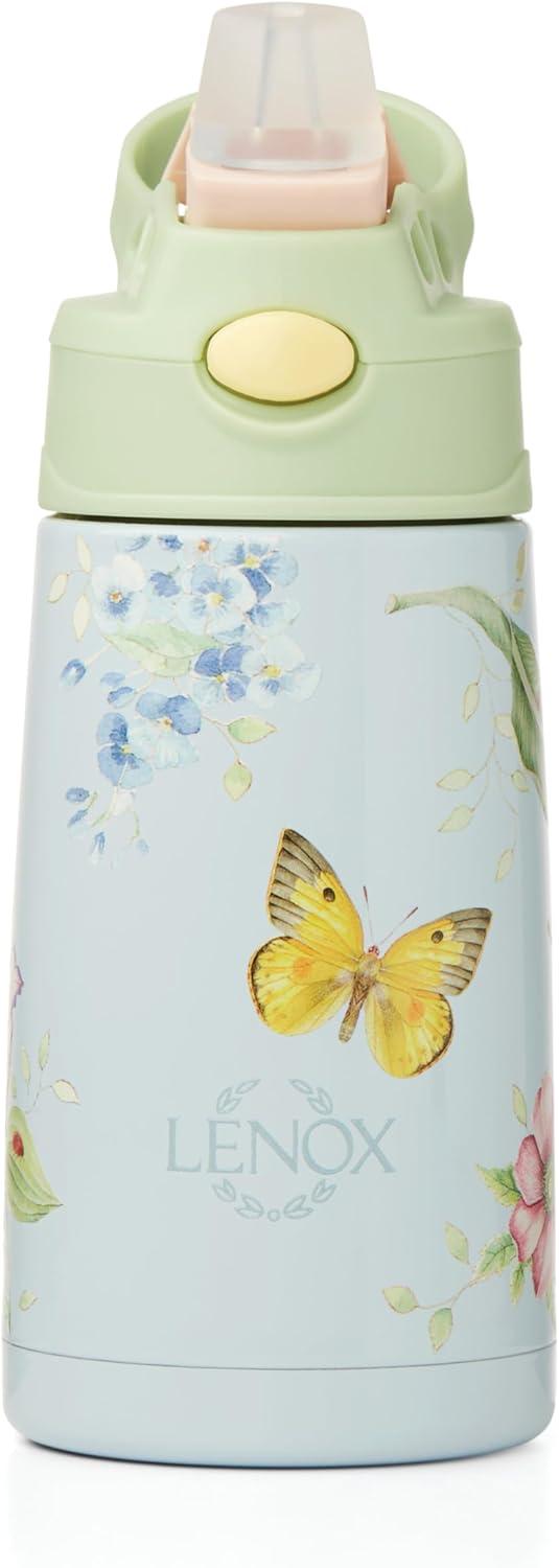 imageLenox 895743 Butterfly Meadow Light Blue Insulated Water BottleBlue