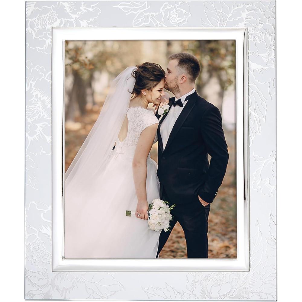 imageLenox 886925 Silver Peony 8quot X 10quot FramePicture Frame 8 x 10
