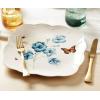 imageLenox 857699 Butterfly Meadow Ice Cream BowlIvorySquare Dinner Plate