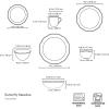 imageLenox 857702 Butterfly Meadow Soup Bowl28Piece Dinnerware Set