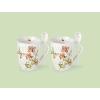 imageLenox 857702 Butterfly Meadow Soup BowlMugs with Spoons  Set of 2