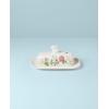 imageLenox 893454 Butterfly Meadow Bunny Cookie Jar Easter ServewareCovered Butter Dish  Bunny
