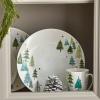 imageLenox 893565 Balsam Lane 12Piece Dinnerware Set Green Christmas Holiday Hosting12Piece Dinnerware Set