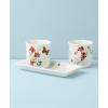 imageLenox 895241 Butterfly Meadow 3Piece Herb Pots ampamp Tray Set