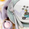 imageLenox 895684 Peanuts Easter Snoopy 4Piece Accent Plates Set Spring Dinnerware
