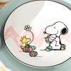 imageLenox 895684 Peanuts Easter Snoopy 4Piece Accent Plates Set Spring Dinnerware