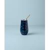 imageLenox 895732 Blue Bay Dot Pattern Stainless Steel Wine Tumbler With StrawDot