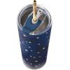 imageLenox 895732 Blue Bay Dot Pattern Stainless Steel Wine Tumbler With StrawDot