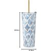 imageLenox 895732 Blue Bay Dot Pattern Stainless Steel Wine Tumbler With StrawIkat