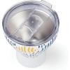 imageLenox 895732 Blue Bay Dot Pattern Stainless Steel Wine Tumbler With StrawIkat