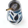 imageLenox 895732 Blue Bay Dot Pattern Stainless Steel Wine Tumbler With StrawLeaf