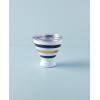 imageLenox 895732 Blue Bay Dot Pattern Stainless Steel Wine Tumbler With StrawStripes