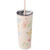 imageLenox 895743 Butterfly Meadow Light Blue Insulated Water BottlePink