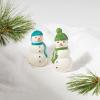 imageLenox Balsam Lane Snowman Salt ampamp Pepper Set 037 Green