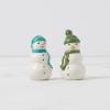 imageLenox Balsam Lane Snowman Salt ampamp Pepper Set 037 Green