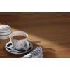 imageLenox Blue Bay 4Piece Teacup ampamp Saucer Set 209 White209