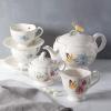 imageLenox Butterfly Meadow Double Handled Sugar Bowl with Lid White  1 Count Pack of 12 Piece Set