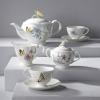 imageLenox Butterfly Meadow Double Handled Sugar Bowl with Lid White  1 Count Pack of 12 Piece Set