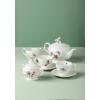 imageLenox Butterfly Meadow Double Handled Sugar Bowl with Lid White  1 Count Pack of 12 Piece Set