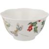 imageLenox Butterfly Meadow Holiday 4Piece Mug Set 240 LB Red ampamp GreenRice Bowls  Set of 6