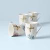 imageLenox Butterfly Meadow Hydrangea Large Oval Platter White Mugs  Set of 4