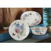 imageLenox Butterfly Meadow Hydrangea Large Oval Platter White Serving Bowl