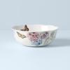 imageLenox Butterfly Meadow Hydrangea Large Oval Platter White Serving Bowl