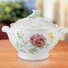imageLenox Butterfly Meadow Round Covered Casserole 2 piece white body 