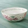 imageLenox Butterfly Meadow quotLive Well Laugh Often Love Muchquot Serving Bowl White 
