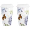 imageLenox 833421 Butterfly Meadow Blue 4Piece Place SettingTravel Mugs  Set of 2