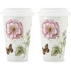 imageLenox 857699 Butterfly Meadow Ice Cream BowlIvoryTravel Mug  Set of 2
