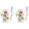Mugs with Spoons  Set of 2