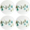 imageLenox 880066 Balsam Lane 4Piece Accent Plate Set Christmas Drinkware Holiday Hosting